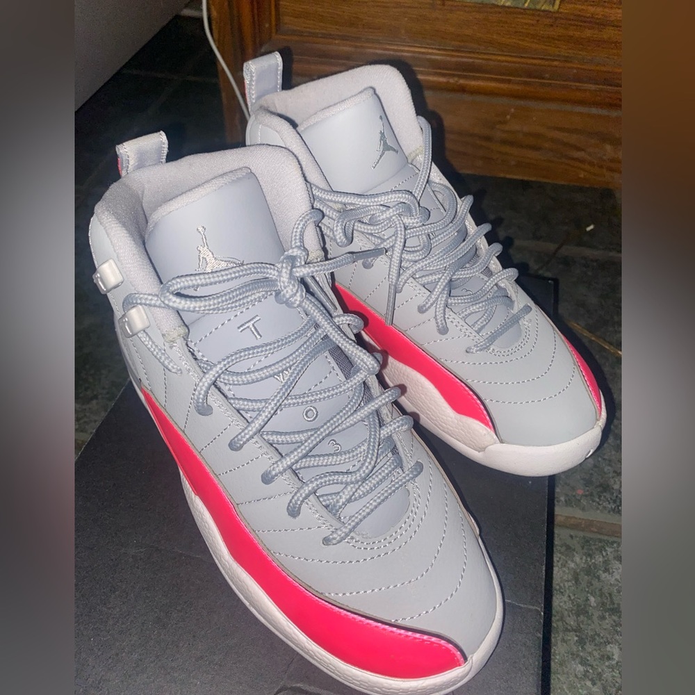 Pink and gray Jordan’s